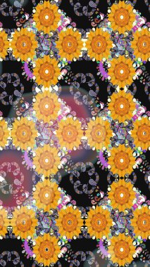 Çiçekli yaz çiçekleri. Küçük çiçekte güzel bir desen. Moda baskıları için zarif bir şablon. Robot resim. Küçük renkli çiçekler. Motley illüstrasyonu.