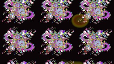 Yaz çiçekleri teması. Siyah renkler. Klasik çiçekler. El çizimi, soyut ve süslü elementler. Suluboya resim taklit Raster illüstrasyonu.