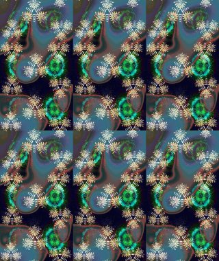 Mavi renkte güzel çiçekli eskiz deseni, suluboya çiçek deseni, duvar kağıdı, kart ya da kumaş için fayanslı. Raster..