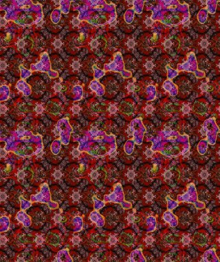 Raster illüstrasyonu. Kahverengi renkte yaz çiçekleri. Raster çiçek desenli ve çiçekli..