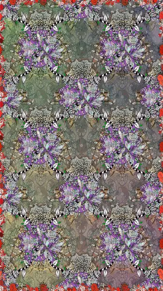 Çiçek arkaplan. - Gri ve nötr çiçekler. Çiçek kolajı. Çiçek kompozisyonu. Doğa. Raster deseni. Küçük çiçekte güzel desen var..