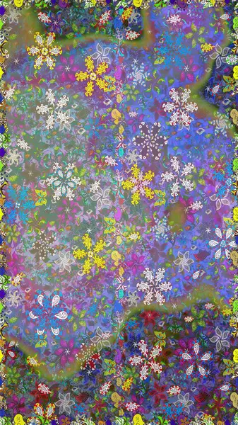 Kusursuz bir arka plan modeli. Tarafsız renklerde yaprakları olan yabani çiçekler. Raster illüstrasyonu. Suluboya, elle çizilmiş.