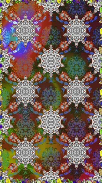 Nazik, narin çiçek arkaplanı. Kahverengi renkli çiçekler. Raster çiçek desenli ve çiçekli..