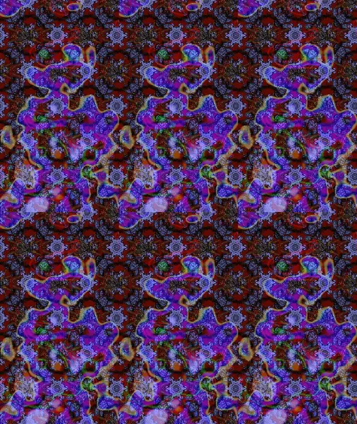 Renkli Bahar Teması eskiz kalıbı. Raster illüstrasyonundaki çiçek desenli çizim. Süslü kumaş deseni. Düz Çiçek Elementleri Tasarımı.