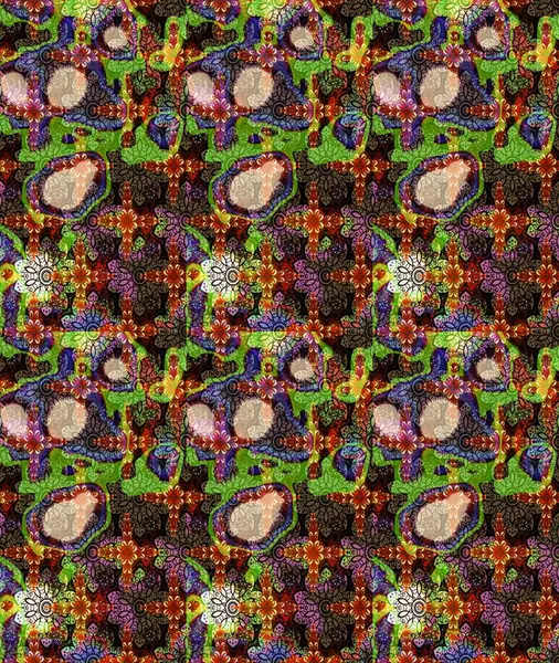 Kahverengi renkli çiçekler. Çiçek desenli eskiz, darbeler, sıçramalar, yaz çiçekleri. Raster illüstrasyonu.