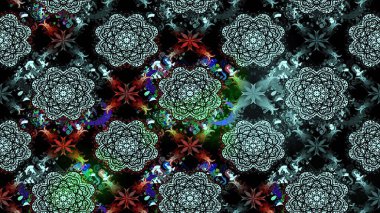 Suluboya tarzında siyah renklerde. Küçük çiçekli yay deseni çiz. Raster illüstrasyonu.