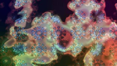 Gri renkli etnik çiçekli zarif eskiz deseni. Raster Çiçek İllüstrasyonu güzel tekstil..