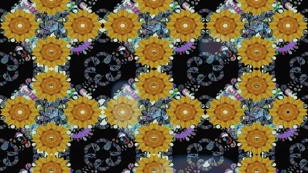 Paisley el çizimi elementler. Fantezi çiçekli eskiz deseni, doğal duvar kağıdı, çiçek desenli kıvrım çizimi. Ev dekoru.