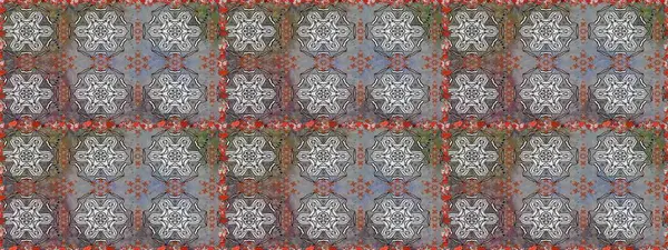 Gri ve kahverengi renkte çiçekler. Renkli Bahar Temalı, pürüzsüz bir arka plan. Çiçekli, suluboya desenli kusursuz çiçek deseni. Düz Çiçek Elementleri Tasarım Raster illüstrasyonu.