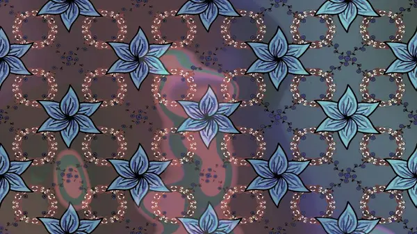 Raster illüstrasyonu. Tekstil veya kitap kapakları, imalat, duvar kağıtları, baskı, hediye paketi ve yapıştırma kitabı için çiçek eskizi geçmişi. Küçük ölçekli çiçeklerdeki basit sevimli desen.