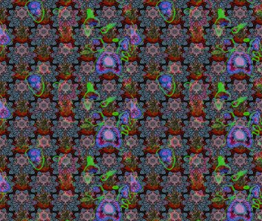 Tarafsız renklerde güzel çiçekli eskiz deseni, suluboya çiçek deseni, duvar kağıdı, kart veya kumaş için fayanslı. Raster..