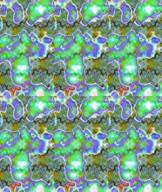 Asya tekstil tarzında. Güzel kumaş deseni. Raster illüstrasyonu. Düz Çiçek Elementleri Tasarımı. Çiçek desenli çizim. Renkli Bahar Teması çizim şablonu.