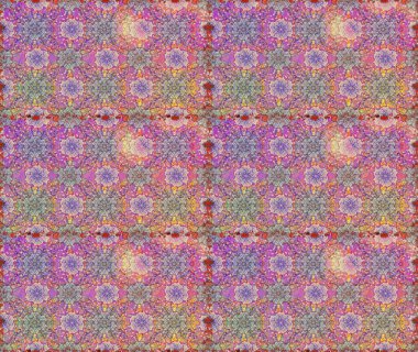 Raster illüstrasyonu. Tarafsız ve pembe renklerde. Kusursuz dekoratif arka plan, çiçek mandala. Çiçek..