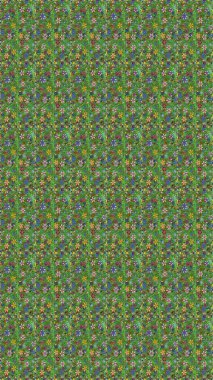 Cute Floral pattern in the small flower. Seamless Tony fabric pattern. Raster illustration. Fashionable fabric pattern.