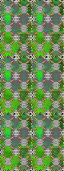 Raster illüstrasyonu. Kumaş, duvar kağıdı ve kağıt üzerine baskı yapmak için gelişen arka plan. Sevimli, pürüzsüz desenli, küçük çiçekli, klasik tarzda. Moda arka planında parlak buketler.