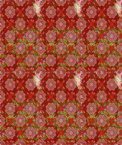 Sorunsuz vintage. Raster şirin kumaş deseni. Bahar Tema Dikişsiz desen arka plan rengi. Düz çiçek öğeleri tasarım.