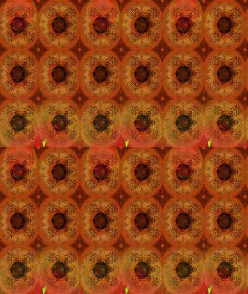 Kabile sanatı boho baskısı, klasik çiçek arkaplanı. Soyut etnik raster çizim kalıbı. Arkaplan dokusu, duvar kağıdı, kahverengi renkli çiçek teması.