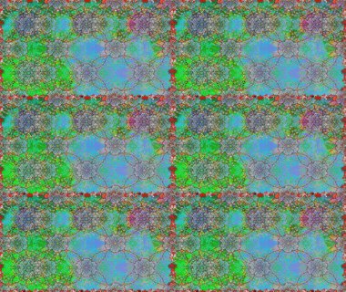 Düz çiçek öğeleri tasarım. Raster. Bahar Tema Dikişsiz desen arka plan rengi.