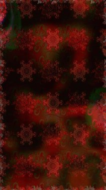 Çiçek izi. Kahverengi ve siyah renkli çiçekler suluboya tarzında. Suluboya kusursuz desen.