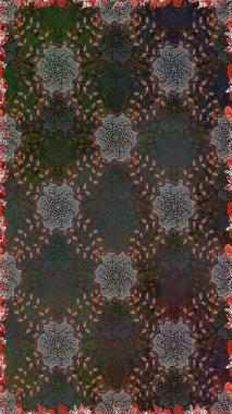 Yumuşak, yaz çiçekli arka plan. Çiçekli karalama şeklinde Raster çiçek deseni. Gri renkli çiçekler.