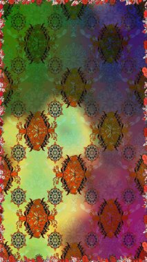 Sevimli çiçek desenli küçük çiçek. Raster resim. Sorunsuz.