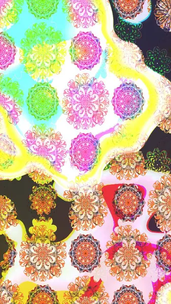 Raster Moda kumaş deseni. Çizgi çizimi kalıbı. Şirin çiçekler..