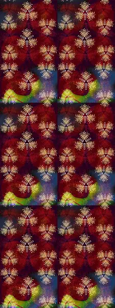 Düz Çiçek Elementleri Tasarımı. Kırmızı ve kahverengi renkte çiçekler. Raster illüstrasyonundaki çiçek desenli çizim. Renkli Bahar Teması çizim şablonu.