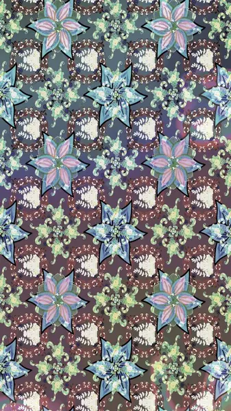 Güzel kumaş deseni. Çiçek arkaplan. Çizim raster deseni.