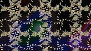 Güzel kumaş deseni. Bahar çiçekleriyle güzel bir çiçek deseni çizmişsin. Raster illüstrasyonu.