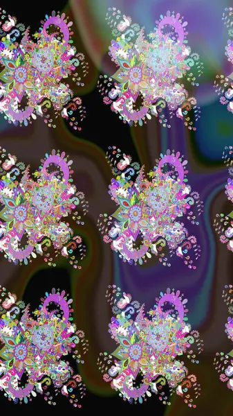 Kullanılabilir Tekstil, tebrik kartı, boyama kitabı, telefon durumda yazdırma için. Raster kına dövme tarzı. Etnik Mandala süsleme. Hint çiçek desenli madalyon desen.