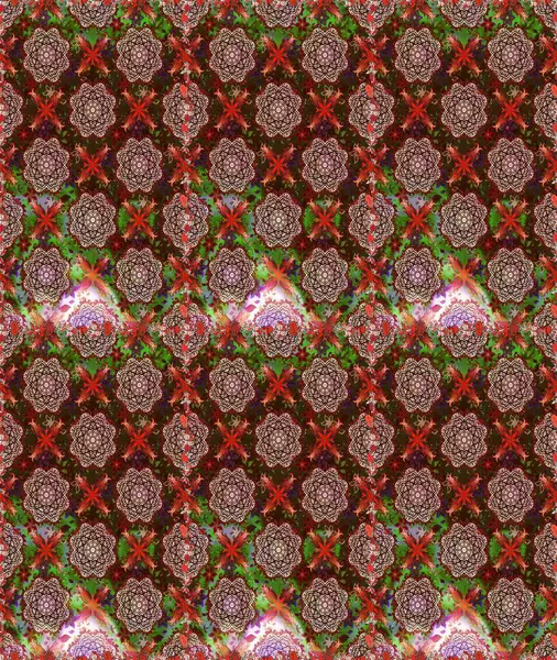 Çiçek arkaplan. Renkli, pürüzsüz desen. Kahverengi renkli şirin tekstil. Çiçek duvar kâğıdı. Raster illüstrasyonu.