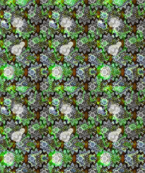 Sevimli küçük çiçek desenle. Raster resim. Çiçek desenli çiçek ve yaprakları ile.