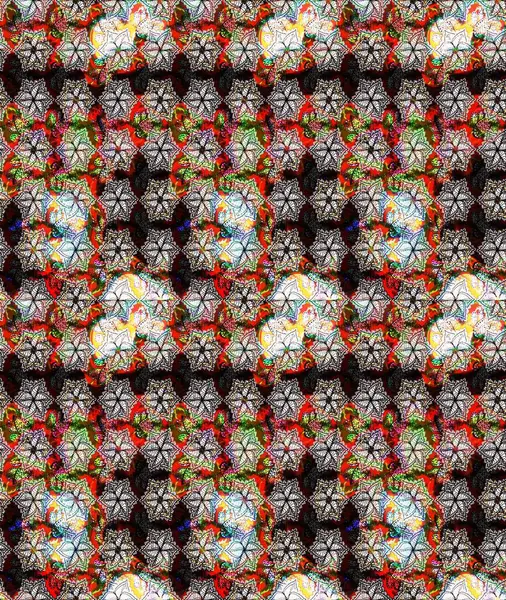 Raster deseni. Ağaç dallı bahar çiçekleri, çiçek siluetiyle nötr renkler.