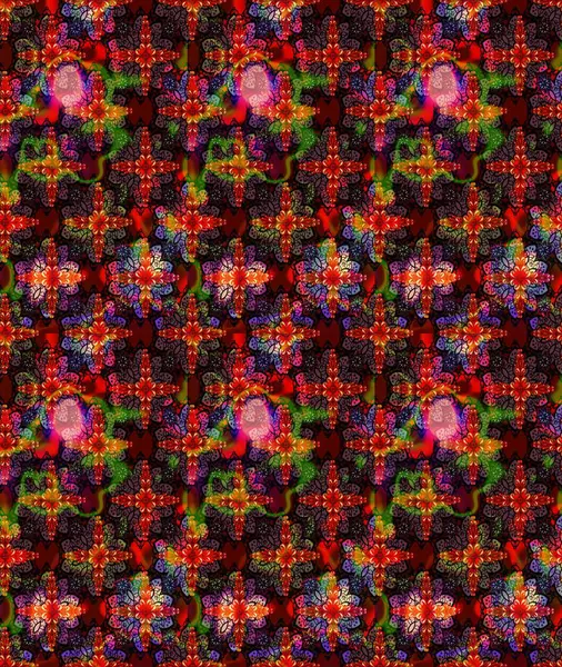 Küçük çiçekteki sevimli çiçek deseni. Raster illüstrasyonu. Güzel kumaş deseni. Güzel karalamalı çiçek deseni çiz..