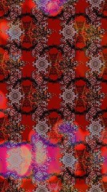 Hediye ambalaj kağıdı, tebrik kartları, posterler ve pankart tasarımı. Raster düz çiçek çizim deseni. Kahverengi renkte çiçekler.