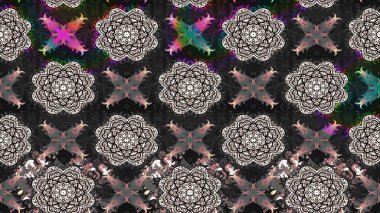 Sevimli çiçek raster deseni. Gri renkli çiçekler. Düz Çiçek Elementleri Tasarımı. Renkli Yaz Teması çizim şablonu.