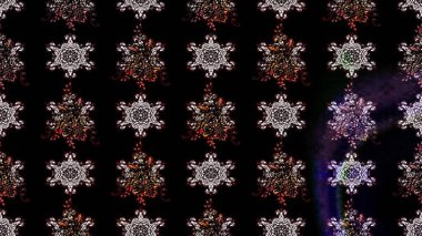 Küçük çiçekli şirin bir desen. Çiçek ve yapraklı çiçek deseni. Raster illüstrasyonu.