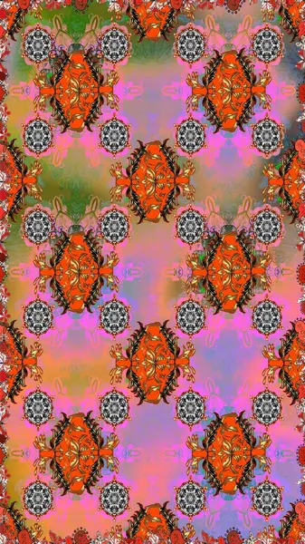 Sevimli küçük çiçek desenle. Raster resim. Çiçek desenli çiçek ve yaprakları ile.