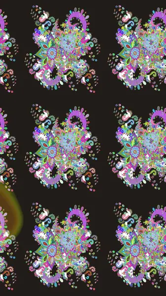 Hediye ambalaj kağıdı, tebrik kartları, posterler ve pankart tasarımı. Raster düz çiçek çizim deseni. Gri renkli çiçekler.