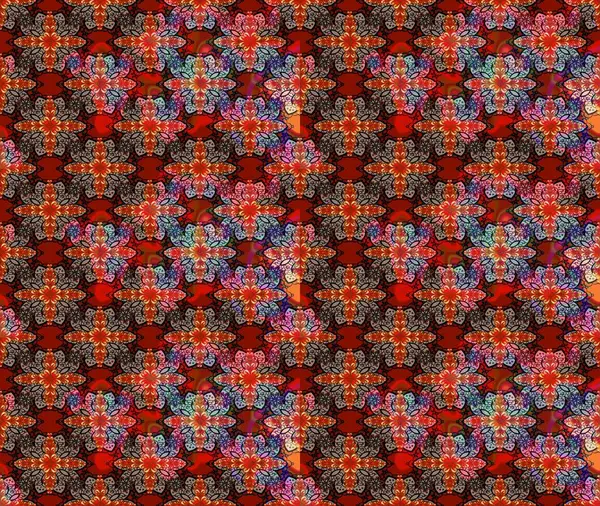 Nazikçe, güzel çiçek arkaplanı. Kırmızı renkte çiçekler. Raster çiçek desenli ve çiçekli..