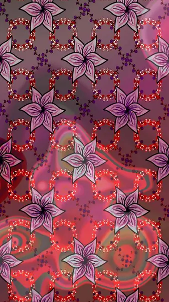 Renkli Yaz Temalı eskiz kalıbı. Düz Çiçek Elementleri Tasarımı. Çiçekli eskiz çizimi. Kahverengi renkte çiçekler.