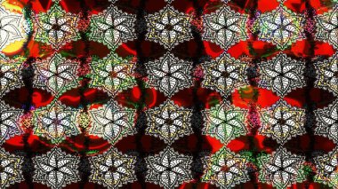 Düz Çiçek Elementleri Tasarımı. Raster illüstrasyonu. Renkli Bahar Teması eskiz kalıbı. Siyah renkte zarif çiçekler ve suluboya..