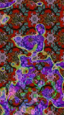 Anti-stres için soyut örnek sayfası. Kahverengi renklerde. Raster illüstrasyonu.