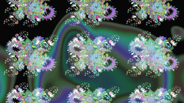 Eskiz Vintage Çiçek Deseni. Raster Kalça dokusu deseni.