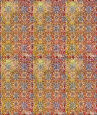 Raster illüstrasyonu. Küçük çiçekli basit, dikişsiz desen. Moda baskısı, albüm, ambalaj kağıdı ve duvar kağıdı için zarif dekoratif süslemeler. Kahverengi ve bej renkli şirin çiçekler..