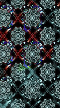 Raster stili kumaş deseni. Çiçekler suluboya çizim deseni.