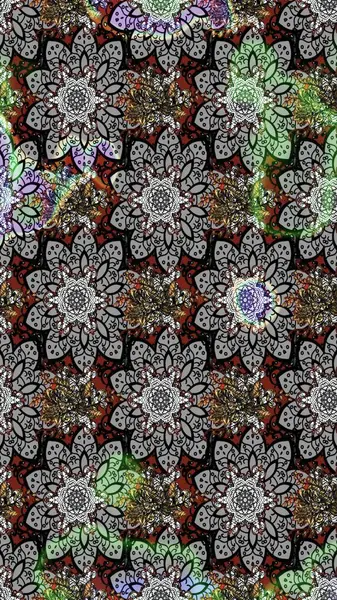 Tony 'nin kumaş kalıbını çiz. Küçük çiçekteki sevimli çiçek deseni. Modaya uygun kumaş deseni. Raster illüstrasyonu.