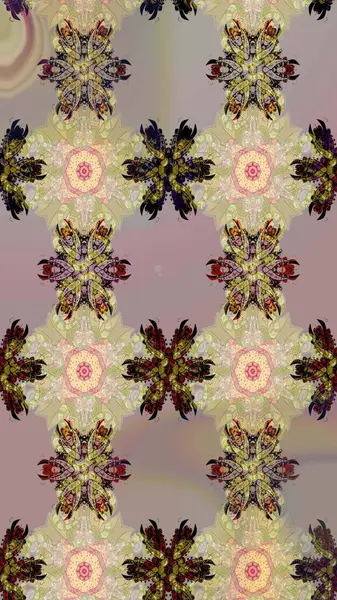 Raster illüstrasyonu. Küçük çiçekli yay deseni çiz. Suluboya stilinde bej ve nötr renkler üzerine.