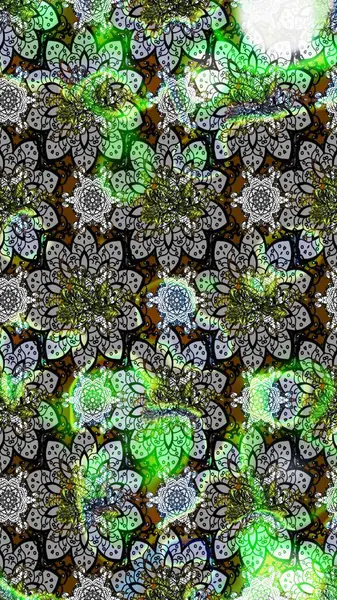 Küçük gri çiçeklerle oldukça eski bir besin torbası deseni. Tekstil, kumaş, kapaklar, duvar kağıtları, baskı, paket, koleksiyon defteri, örgü, dekupaj için çiçek arkaplanı..