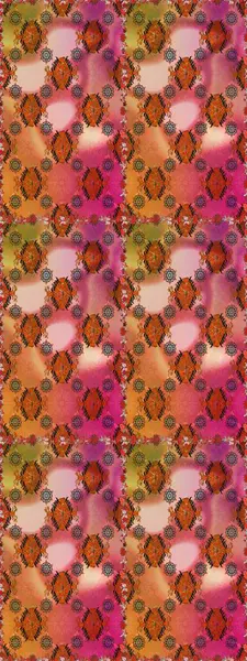 Güzel kumaş deseni. Raster Illustrasyon 'da moda olmayan çiçek deseni. Düz Çiçek Elementleri Tasarımı. Renkli Yaz Temalı Kusursuz Arkaplan.